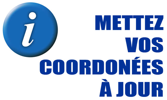 Logo - Mettez vos coordon&eacute;es &agrave; jour